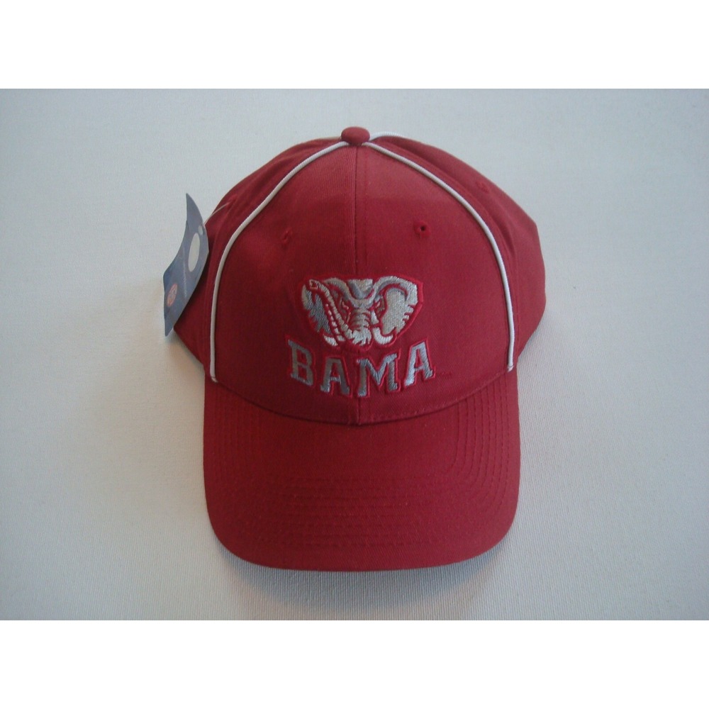 ALABAMA CRIMSON TIDE USA MADE    SCRIPT STRAPBACK HAT‎ CAP VINTAGE EE4